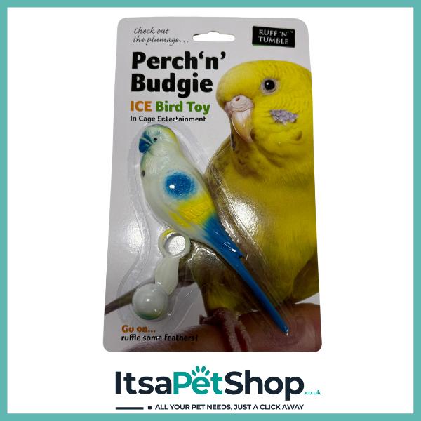 Ice Bird Toy Perch 'n' Budgie - Perfect for Budgie Parrots