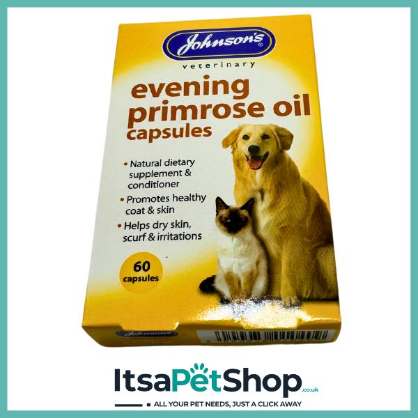 Johnsons Evening Primrose Oil Capsules For Dogs and Cats