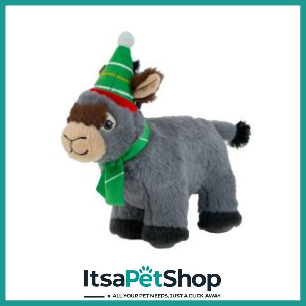 Ancol Dominic The Christmas Donkey Dog Toy
