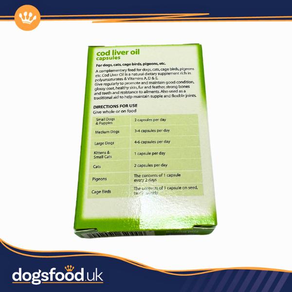 Johnsons Cod Liver Oil Capsules for Dogs and Cats