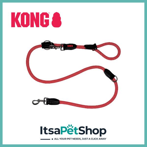 Kong - Adjustable Rope Lead - Red