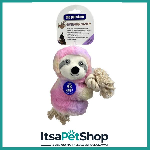 The Pet Store Swinging Sloth Dog Toy - Perfect for All Your Pet's Funtime Needs