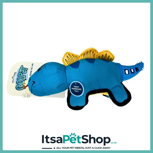 Coolpet Dino Treat Tail Toy for Dogs - Perfect for Playing and Chewing