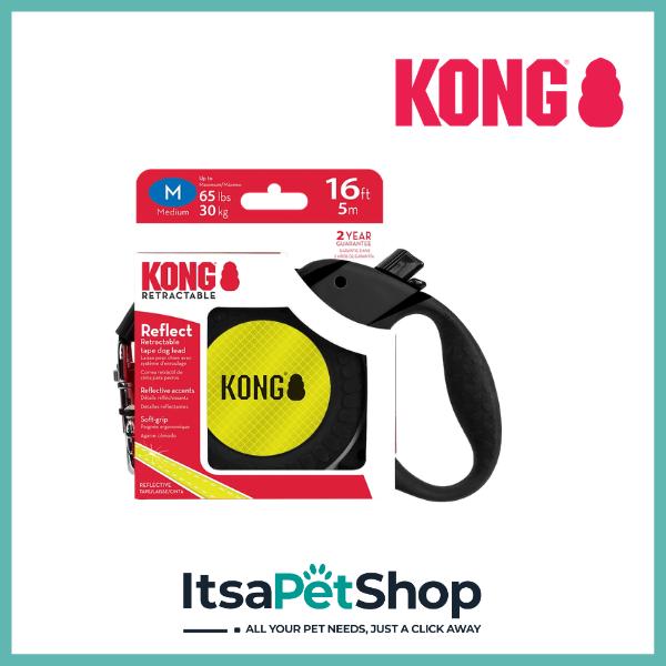 Kong Reflective Retractable Lead