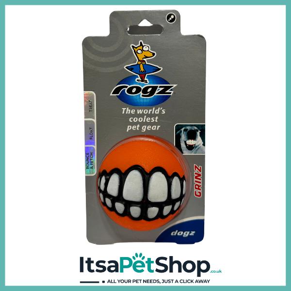 Rogz Treat Ball for Dogs - Perfect for Playing and Chewing