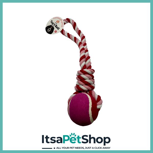 Tug 'a' Ball Dog Toy - Perfect for Fetch and Playtime