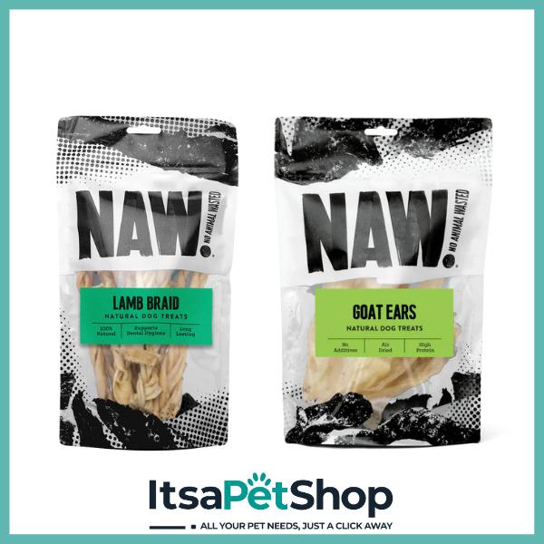 Naw Treats for Dogs - Delicious flavours for Your Canine Companion. They'll be barking for more.
