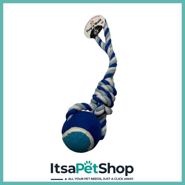 Tug 'a' Ball Dog Toy - Perfect for Fetch and Playtime