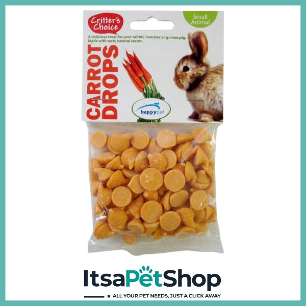 Carrot Drops Treats for Small Animals - Natural and Healthy