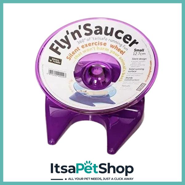 Fly'n'Saucer Exercise Wheel for Small Animals - Perfect for Keeping Your Pet Fit and Healthy
