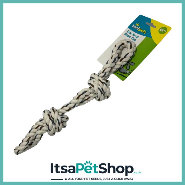 Duo Knot Rope Tug for Dogs - Pet Toy for Chewing and Playtime