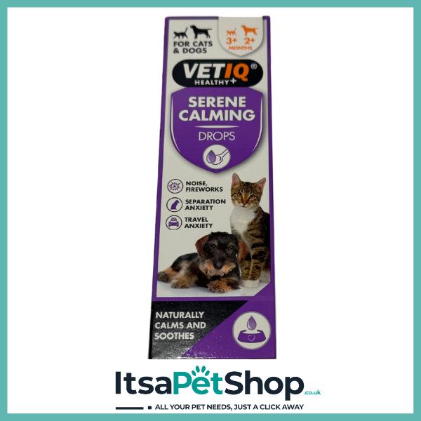 VETIQ Serene Calming Drops for Dogs & Cats - Soothing Aromatherapy