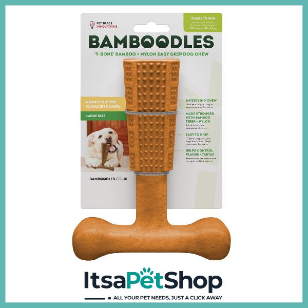 Bamboodles Easy Grip Dog Chew for Pet Dental Health