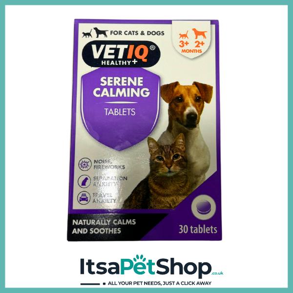 VETIQ Serene Calming Tablets For Dogs & Cats
