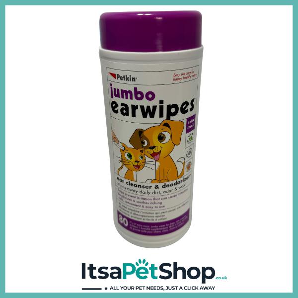 Patkin Jumbo Wipes for Dogs - Pack of 80