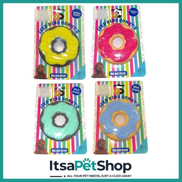 The Pet Store Iced Ring Donuts Dog Toy