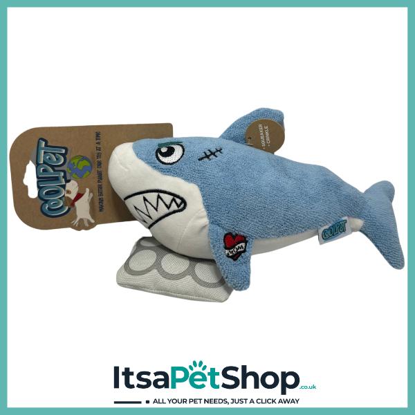 CoolPet Shark Toy for Dogs - Made from Recycled Materials