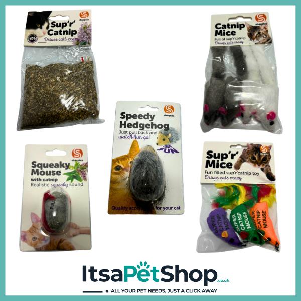 Sharples Cat Range - Complete Collection of Cat Toys and Accessories