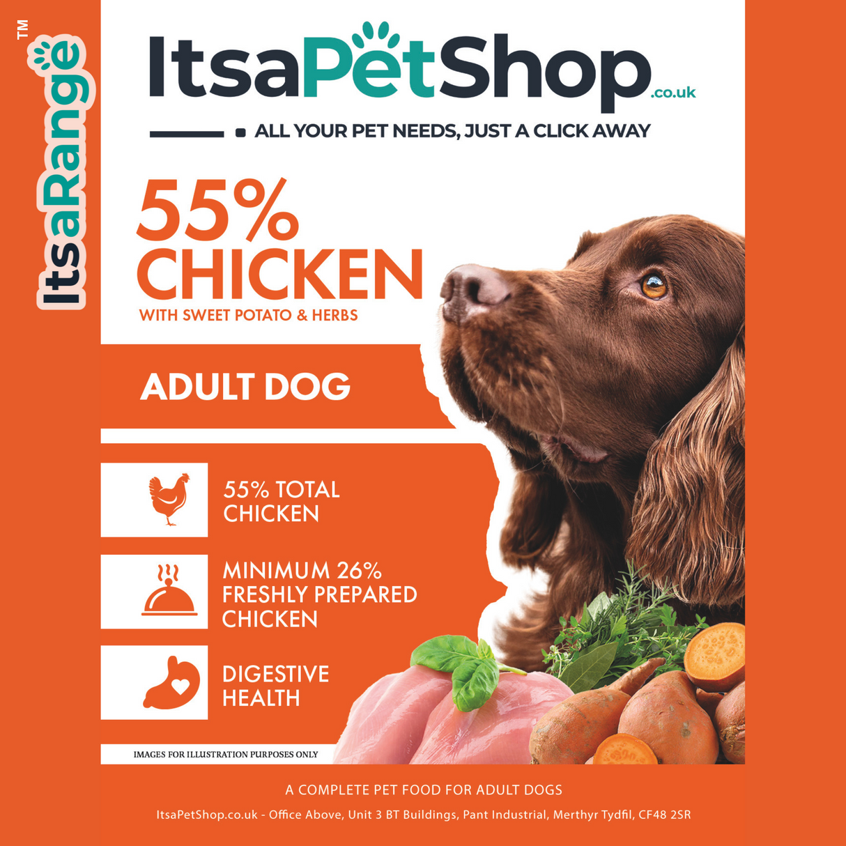 ItsaRange Adult Chicken with Sweet Potato & Herbs