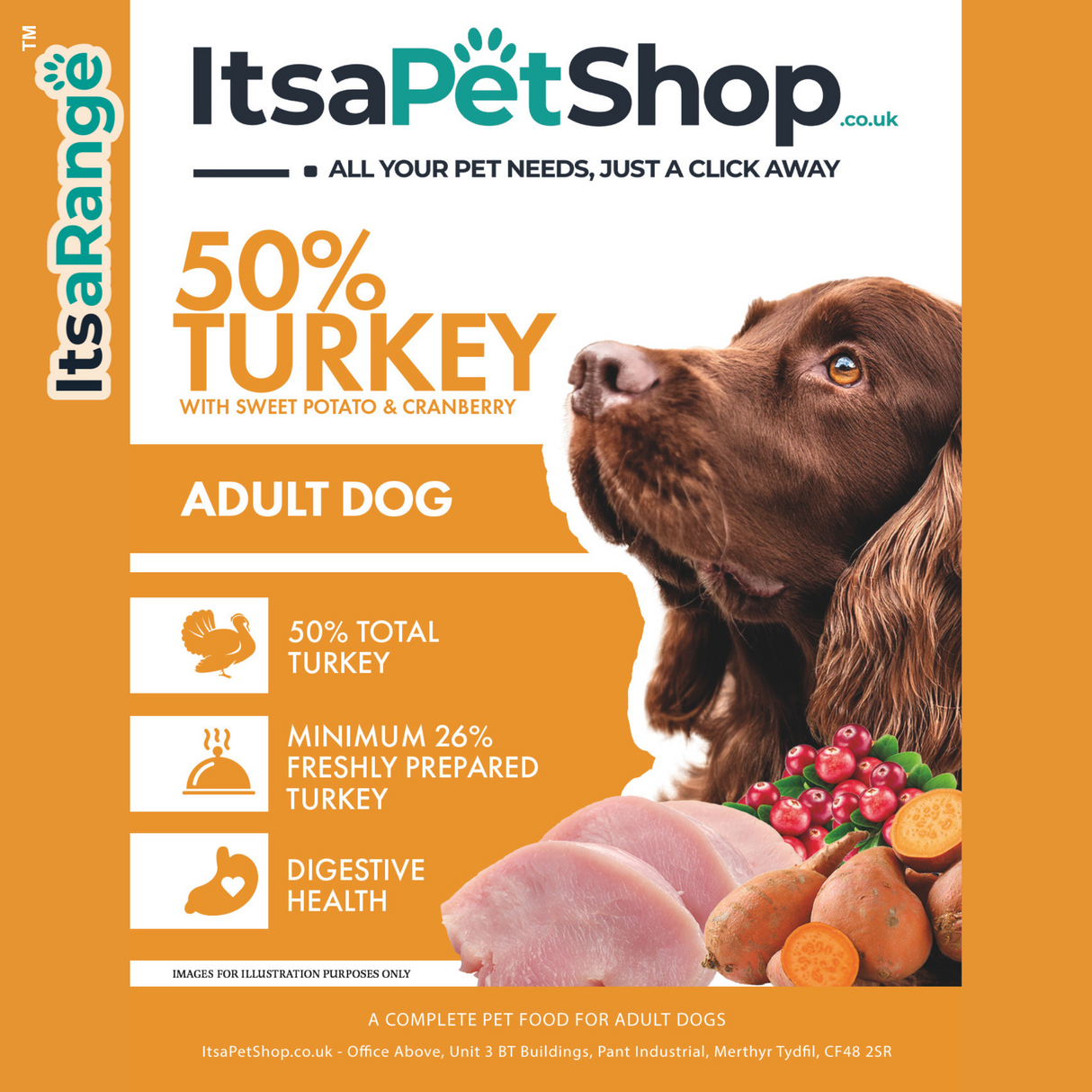 ItsaRange Adult Turkey with Sweet Potato & Cranberry