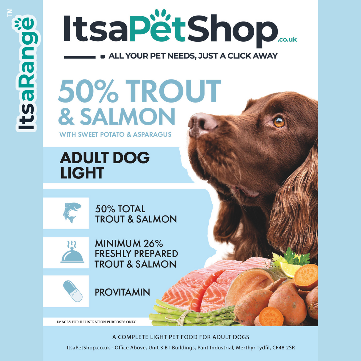 ItsaRange Adult Light Trout with Salmon, Sweet Potato & Asparagus