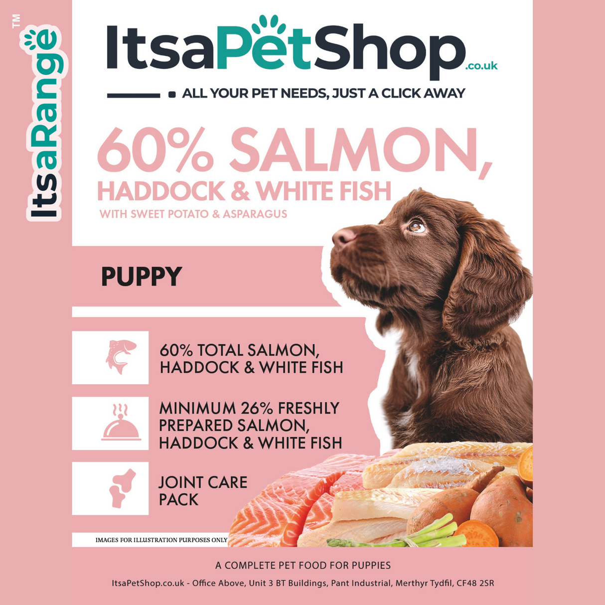 ItsaRange Salmon with Haddock, White Fish, Sweet Potato & Asparagus