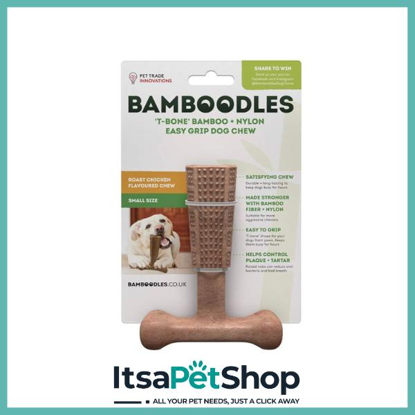 Bamboodles Easy Grip Dog Chew for Pet Dental Health