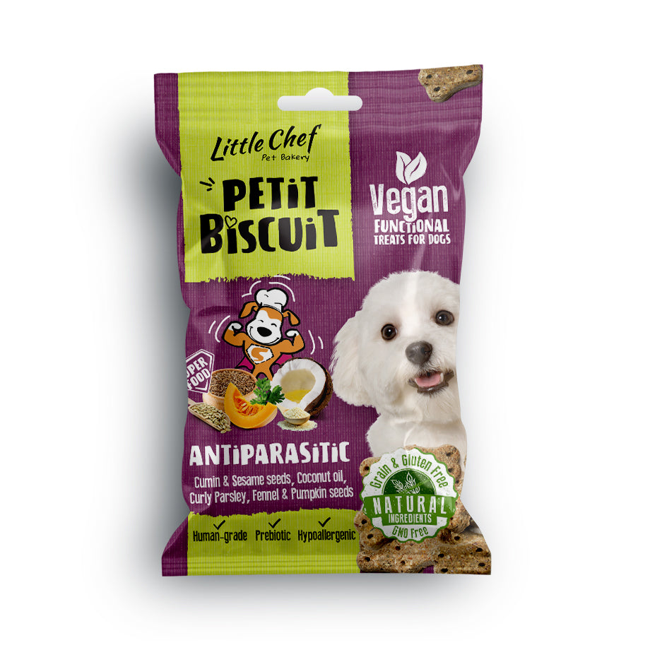 Vegan Natural Functional treat for dogs – Grain Free ANTIPARASITIC