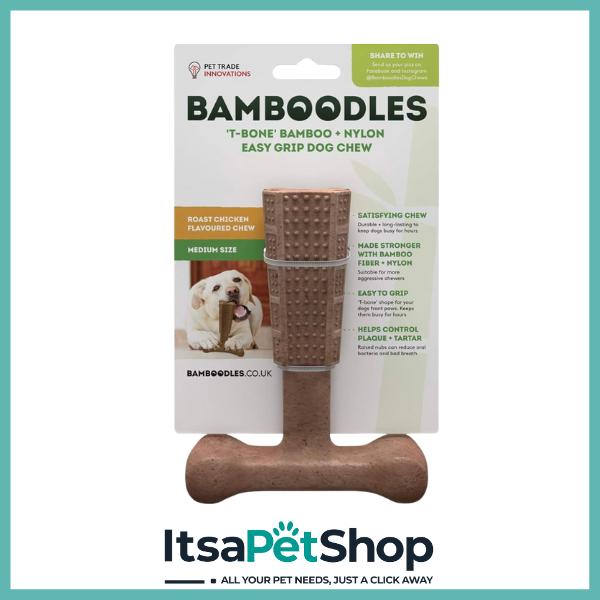 Bamboodles Easy Grip Dog Chew for Pet Dental Health