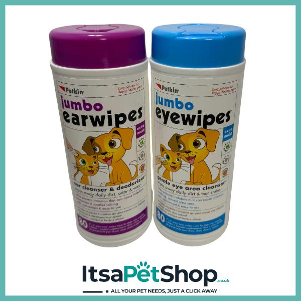 Patkin Jumbo Wipes for Dogs - Pack of 80