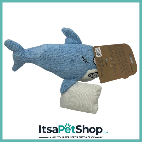 CoolPet Shark Toy for Dogs - Made from Recycled Materials