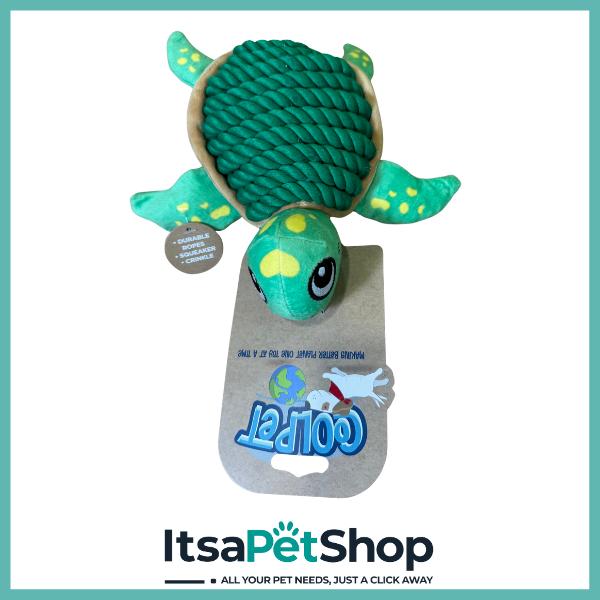 Coolpet Shelldon The Turtle Rope Shell Dog Toy for Dogs - Pet Toy Supplies