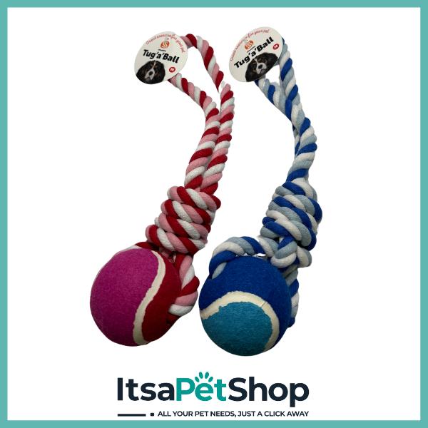 Tug 'a' Ball Dog Toy - Perfect for Fetch and Playtime