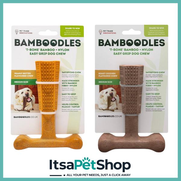 Bamboodles Easy Grip Dog Chew for Pet Dental Health