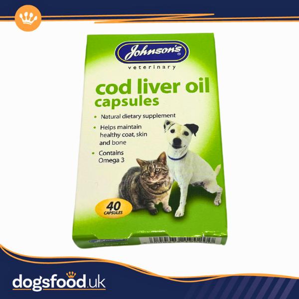 Johnsons Cod Liver Oil Capsules for Dogs and Cats