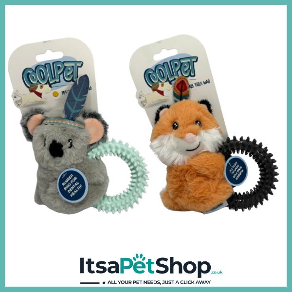 Coolpet Animals with TPR Ring - Perfect for Teething