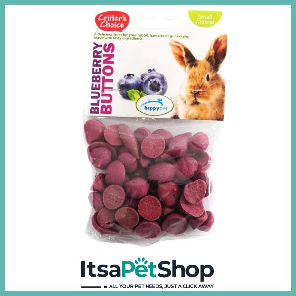 Critters Choice Buttons pet food is specially designed for small animals like hamsters, rabbits, and guinea pigs.