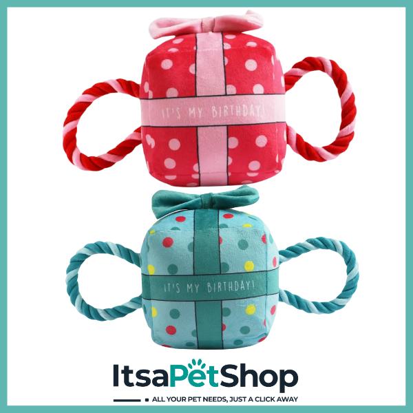 Ancol Pawty Time Rope Present Dog Toy - Perfect for Playtime
