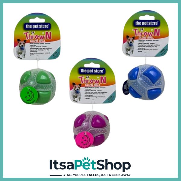 The Pet Store Throw N Glow Ball - Perfect for Playtime!