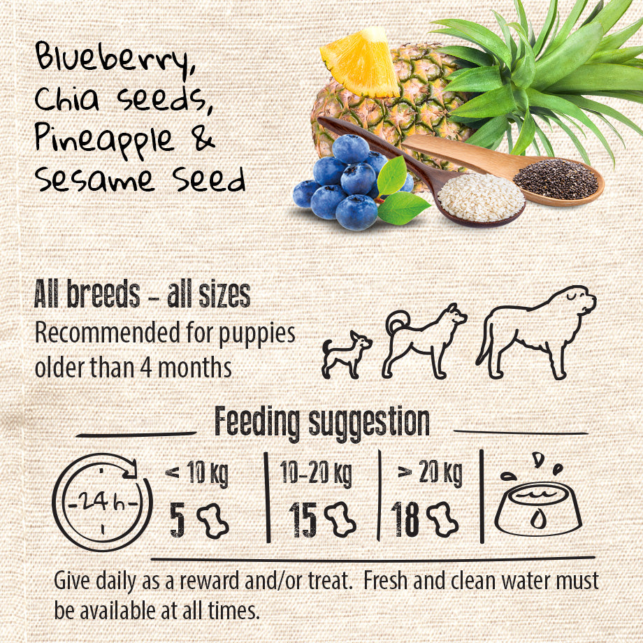 Vegan Natural Functional treat for dogs – Grain Free IMMUNITY