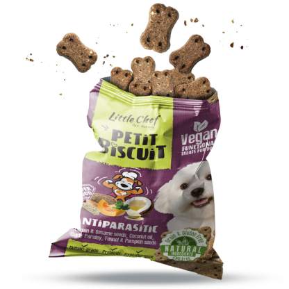Vegan Natural Functional treat for dogs – Grain Free ANTIPARASITIC