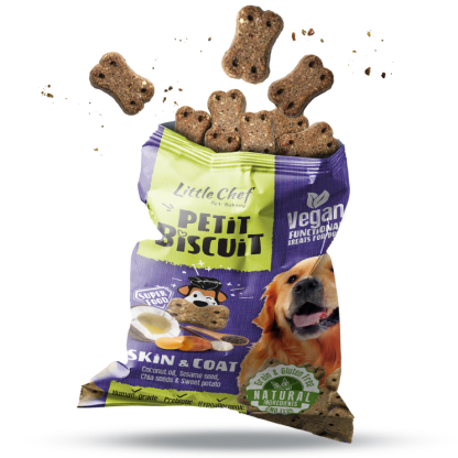 Vegan Natural Functional treat for dogs – Grain Free SKIN & COAT