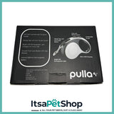 Pulla Pro LED Retractable Lead USB 30kg - White/Blue/Red for Dogs