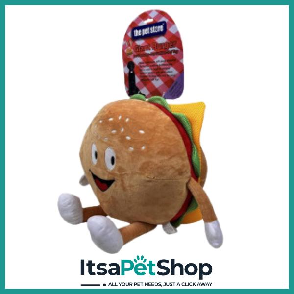 The Pet Store Giant Burger Dog Toy
