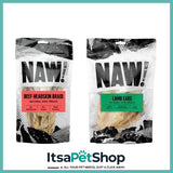 Naw Treats for Dogs - Delicious flavours for Your Canine Companion. They'll be barking for more.