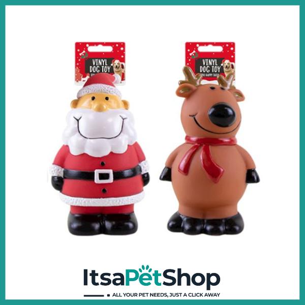 Christmas Vinyl Dog Toys