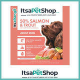 2KG Grain Free Dog Food Salmon with Trout Sweet Potato & Asparagus Recipe