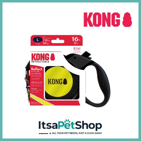 Kong Reflective Retractable Lead