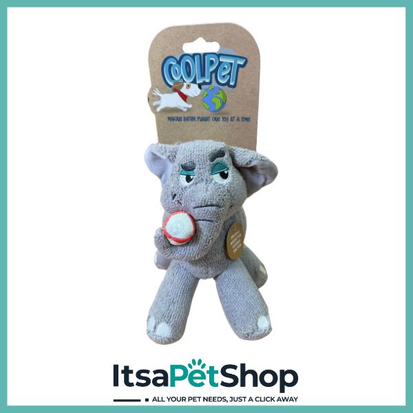 Coolpet Ella the Elephant with Inside Ball for Dogs - Perfect for Playtime