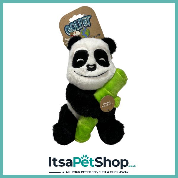 Coolpet Recycled Panda Dog Toy - Interactive Play, Durable Material, Easy to Use